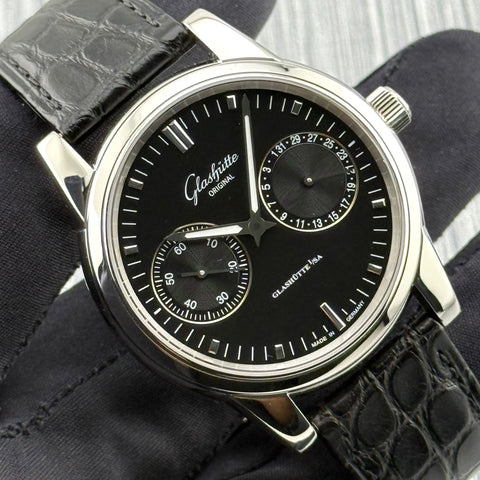 Glashütte Senator Zeigerdatum Ref. 1-39-58-01-02-04 | Full-Set 05/2025 | Unworn | 40mm | Black Dial | Hand Date | Automatic | Top | VIP