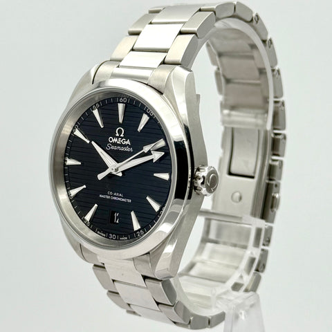 Omega Seamaster Aqua Terra Master Chronometer Ref. 220.10.38.20.01.001 | Full-Set 08/2022 | Omega Garantie 08/2027 | Black Dial | 38mm | Co-Axial | VIP