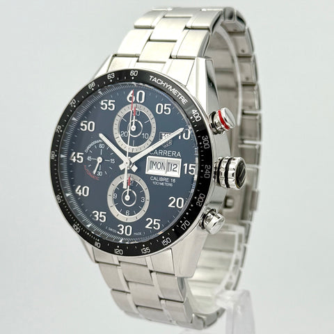 Tag Heuer Carrera Calibre 16 Ref. CV2A10.BA0796 | Full-Set 2017 | Chronograph | 43mm | Black Dial | Day-Date | Top | VIP