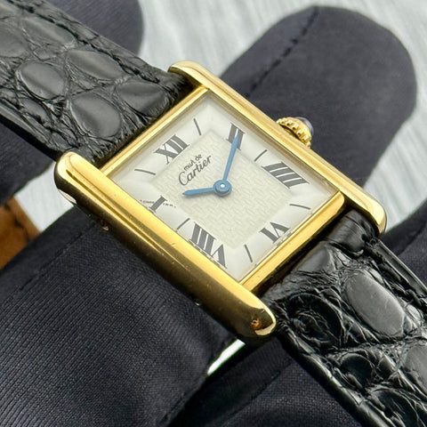 Cartier Tank Vermeil Ref. 1613 | Quartz | 20x28mm | Rare Dial | Selten | Ladies | Top | VIP