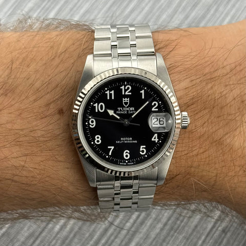 Tudor Prince Date Ref. 74034 | Full-Set 2001 | Serviced 08/2025 | LC100 | 34mm | Black Dial | Rare