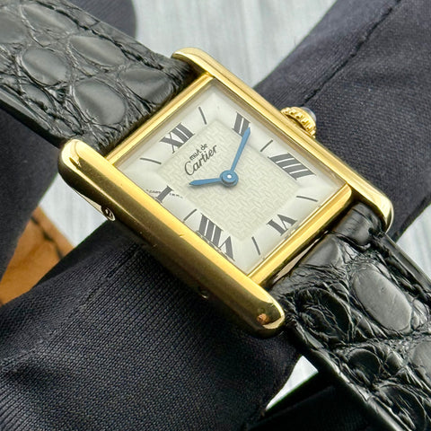 Cartier Tank Vermeil Ref. 1613 | Quartz | 20x28mm | Rare Dial | Selten | Ladies | Top | VIP