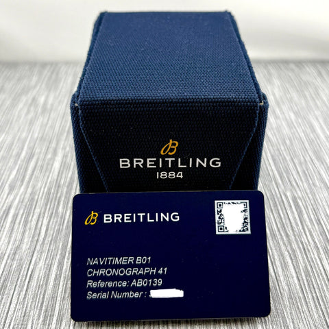 Breitling Navitimer B01 Ref. AB0139 | Full-Set 06/2025 | Unworn | Ungetragen | Chronograph | Breitling Garantie 06/2030 | 41mm | Black Dial | VIP