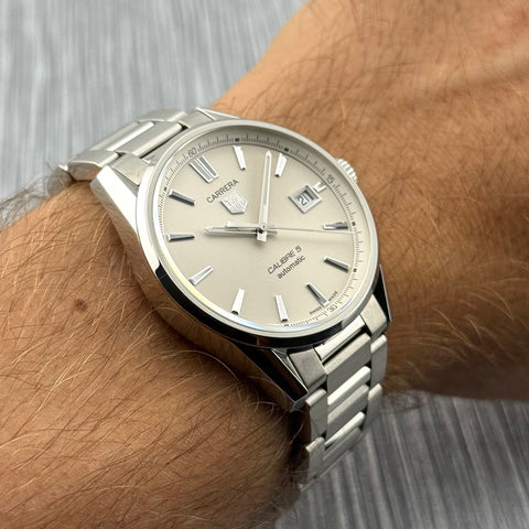 Tag Heuer Carrera Calibre 5 Ref. WAR211B.BA0782 | Full-Set 2020 | Serviced 07/2025 | White Dial | 39mm | Top | VIP