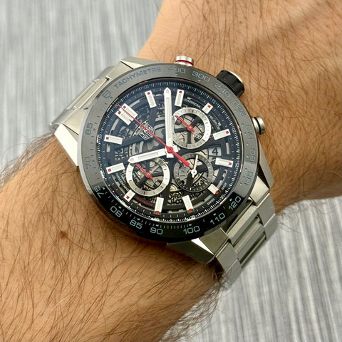 Tag Heuer Carrera Chronograph Ref. CBG2A10.BA0654 | Full-Set 10/2022 | Automatic | Heuer 02 Manufakturwerk | 45mm | Top