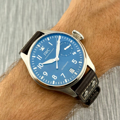 IWC Große Fliegeruhr Big Pilot‘s Watch Le Petit Prince Ref. IW501002 | Full-Set 09/2022 | IWC Garantie 09/2030 | 7Days | 46.2mm | Blue | VIP