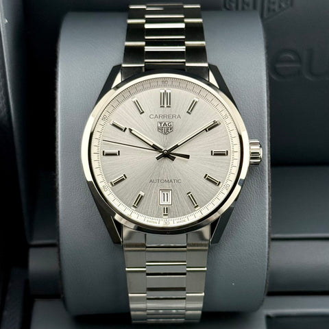 Tag Heuer Carrera Calibre 5 Ref. WBN2111.BA0639 | Full-Set 08/2024 | Tag Heuer Garantie 08/2026 | 39mm | Like New | Top | VIP