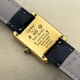 Cartier Tank Quartz Small silber-vergoldet Ref. 3 | 23x30mm | Rare Roman Dial | Art Deco