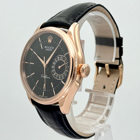 Rolex Cellini Date Ref. 50515 | Full-Set 2017 | 18K Rosegold | Automatic | 39mm | Black Dial | Top Condition | VIP