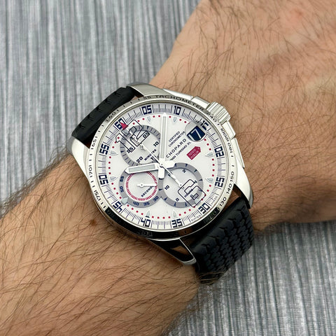 Chopard Mille Miglia Gran Turismo XL Ref. 168459-3009 | Full-Set 2009 | Serviced | Limited 2008 pcs | 44mm | White Dial | Top | VIP