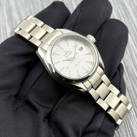 Omega Seamaster Aqua Terra Ref. 2311030600200 | Full-Set 2015 | Quartz | Ladies | Damen | 30mm | Silver Dial | Top | VIP