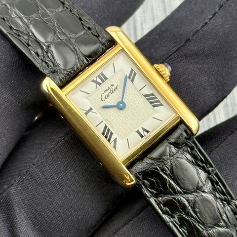 Cartier Tank Vermeil Ref. 1613 | Quartz | 20x28mm | Rare Dial | Selten | Ladies | Top | VIP