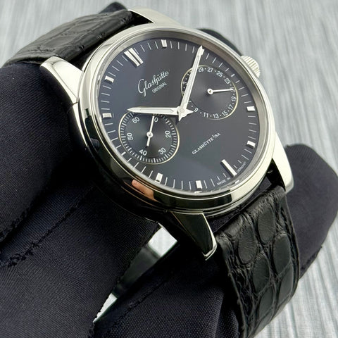 Glashütte Senator Zeigerdatum Ref. 1-39-58-01-02-04 | Full-Set 05/2025 | Unworn | 40mm | Black Dial | Hand Date | Automatic | Top | VIP