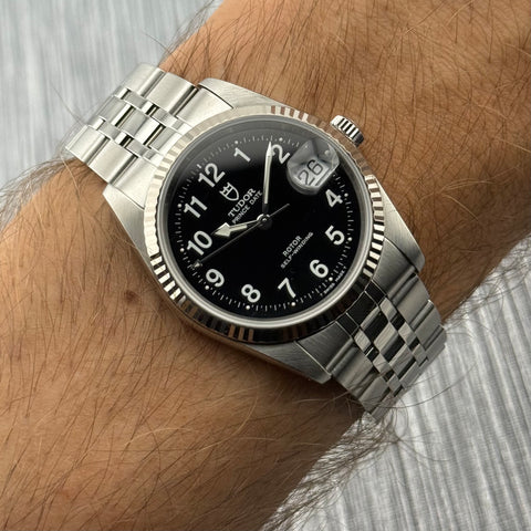 Tudor Prince Date Ref. 74034 | Full-Set 2001 | Serviced 08/2025 | LC100 | 34mm | Black Dial | Rare