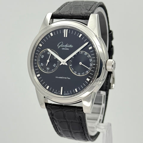 Glashütte Senator Zeigerdatum Ref. 1-39-58-01-02-04 | Full-Set 05/2025 | Unworn | 40mm | Black Dial | Hand Date | Automatic | Top | VIP