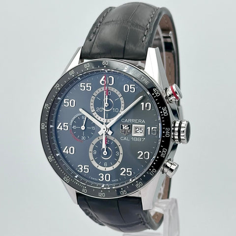 Tag Heuer Carrera Calibre 1887 Ref. CAR2A11.FC6313 | Full-Set 2023 | Chronograph | Automatic | 43mm | Grey Dial | Selten