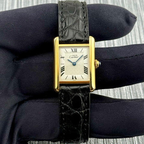 Cartier Tank Vermeil Ref. 1613 | Quartz | 20x28mm | Rare Dial | Selten | Ladies | Top | VIP