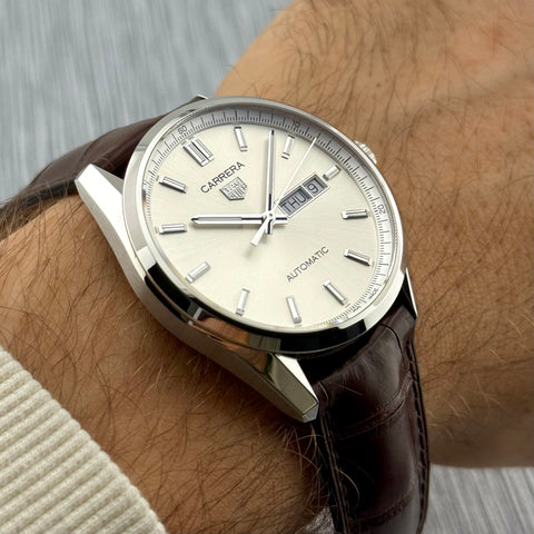 Tag Heuer Carrera Calibre 5 Day-Date Ref. WBN2011.FC6484 | Full-Set 03/2025 | NEU | Automatic | 41m | Silver Dial | VIP