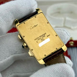 Cartier Tank Américaine 18K Ref. 1730 | Full-Set 1996 | Erstkaufrechnung | 18K Gelbgold | Chronograph | Top Set