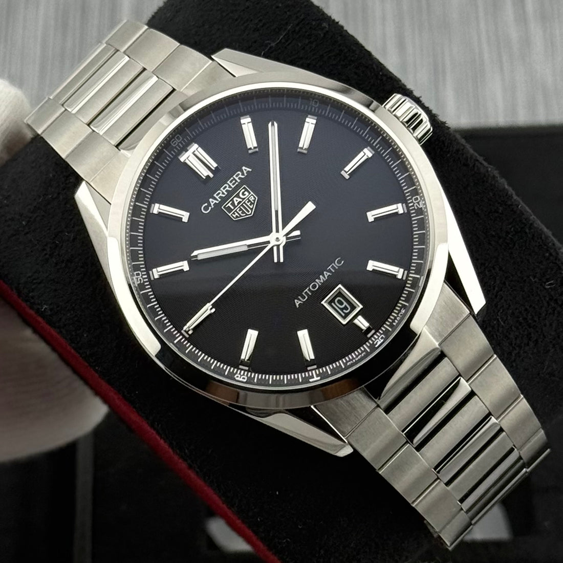 Tag Heuer Carrera Calibre 5 Ref. WBN2110.BA0639 | Full-Set 10/2026 | NEW | Unworn | 39mm | Black Dial | Tag Heuer Garantie 10/2031