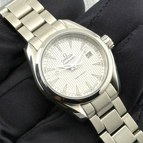 Omega Seamaster Aqua Terra Ref. 2311030600200 | Full-Set 2015 | Quartz | Ladies | Damen | 30mm | Silver Dial | Top | VIP