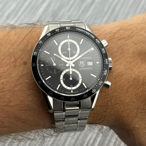 Tag Heuer Carrera Calibre 16 Chronograph Ref. CV2010.BA0786 | Full-Set 2006 | Serviced 07/2025 | Chronograph | 41mm | Black Dial | Rare | VIP