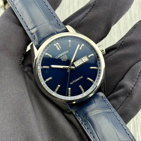 Tag Heuer Carrera Calibre 5 Ref. WBN2012.FC6502 | Full-Set 04/2025 | Unworn | Tag Heuer Garantie 04/2027 | Blue Dial | 41mm | Day-Date | Automatic | VIP
