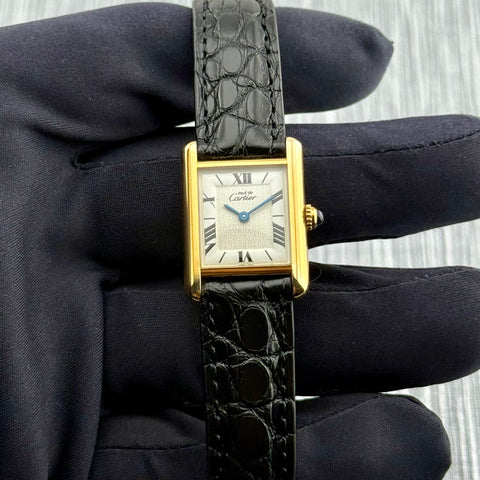 Cartier Tank Vermeil Ref. 1613 | Quartz | 20x28mm | Rare Dial | Selten | Ladies | Top | VIP