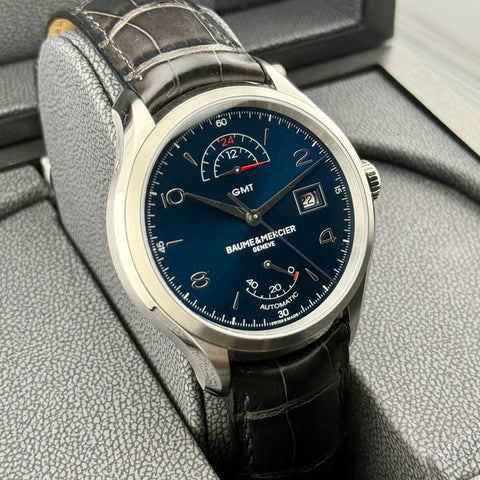 Baume & Mercier Clifton GMT Ref. M0A10316 | Full-Set 06/2023 | Unworn | Ungetragen | 43mm | Blue Dial