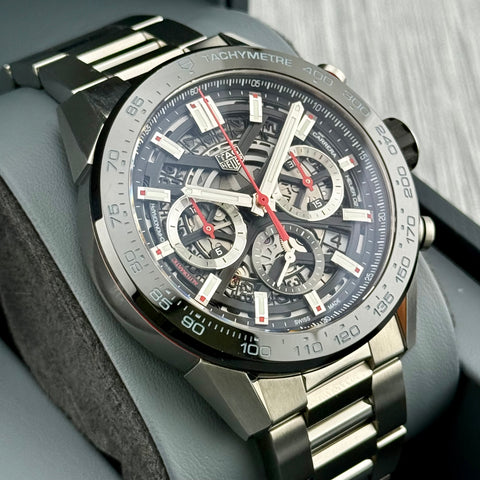 Tag Heuer Carrera Chronograph Ref. CBG2A10.BA0654 | Full-Set 10/2022 | Automatic | Heuer 02 Manufakturwerk | 45mm | Top