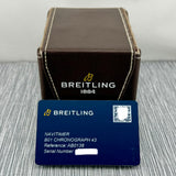 Breitling Navitimer B01 Chronograph 43 Ref. AB0138241C1A1 | Full-Set 07/2022 | Ice Blue | Eisblau | Top Condition