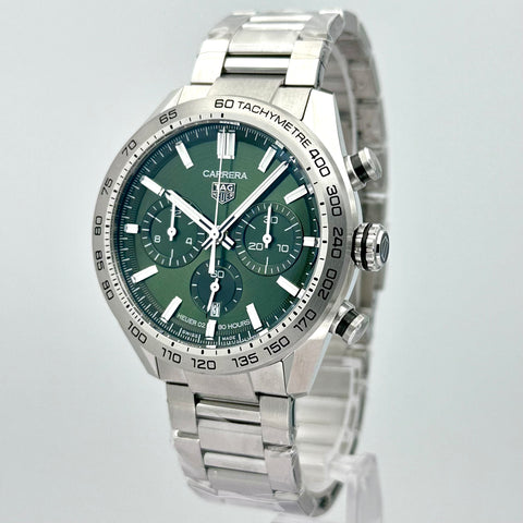 Tag Heuer Carrera Ref. CBN2A10.BA0643 | Full-Set 11/2024 | Unworn | Automatik | 44mm | Green Dial | Chronograph | VIP