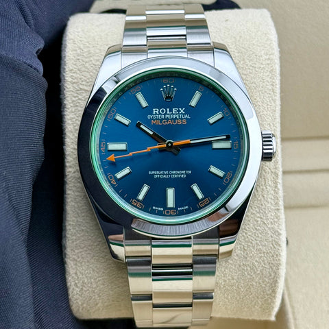Rolex Milgauss Ref. 116400GV | Full-Set 2022 | Blue Dial | 40mm | Selten | Discontinued | Top | VIP