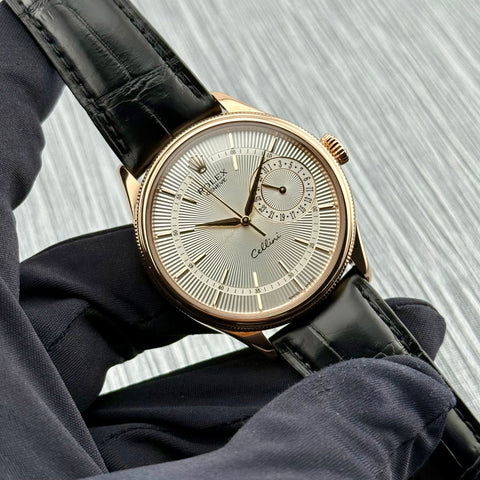 Rolex Cellini Date Ref. 50515 | Full-Set 2018 | 18K Rosegold | Automatic | 39mm | Silver Dial | Top Condition | VIP