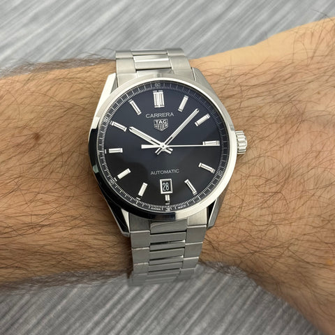 Tag Heuer Carrera Date Calibre 5 Ref. WBN2110.BA0639 | Full-Set 02/2024 | Like New | Black Dial | 39mm | Top