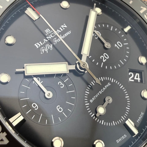 Blancpain Fifty Fathoms Bathyscape Chronograph Flyback Ref. 5200-0130-NABA | Full-Set 10/2021 | Keramik | 43.6mm | Automatic | Like New