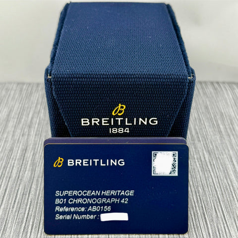 Breitling Superocean Heritage B01 Chronograph 42 Ref. AB0156161C1S1 | Full-Set 07/2025 | NEU | Unworn | 42mm | Blue Dial | VIP