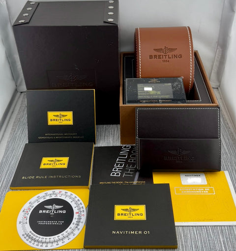 Breitling Navitimer 1 01 Chronograph Ref. AB012721/BD09 | Full-Set 10/2016 | Serviced 12/2025 | Black Dial | 46mm | Top