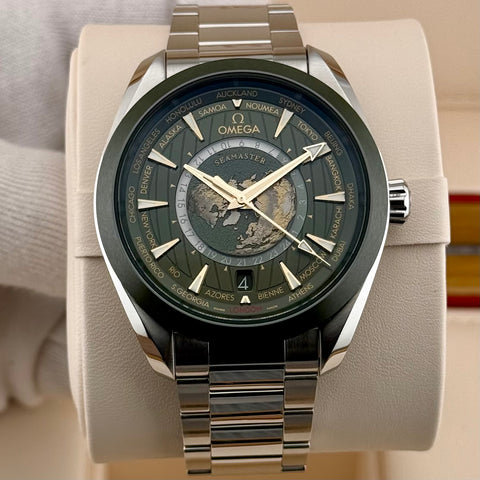 Omega Seamaster Aqua Terra Worldtimer Ref. 22030432210001 | Full-Set 03/2024 | Garantie 03/2029 | Like New | 43mm | Top