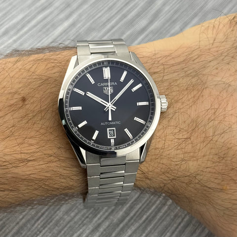 Tag Heuer Carrera Date Calibre 5 Ref. WBN2110.BA0639 | Full-Set 02/2024 | Like New | Black Dial | 39mm | Top