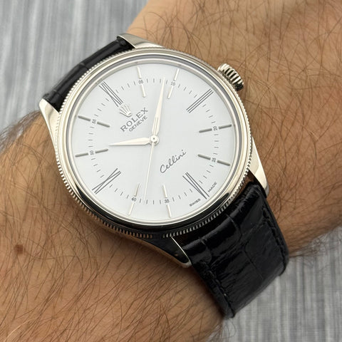 Rolex Cellini Time Ref. 50509 | Full-Set 2015 | Serviced 09/2025 | 18K Weissgold | 39mm | Rare