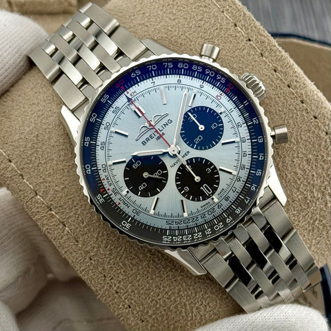 Breitling Navitimer B01 Chronograph 43 Ref. AB0138241C1A1 | Full-Set 08/2023 | Ice Blue | Automatic | 43mm | Breitling Garantie 08/2031 | Top | VIP