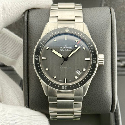 Blancpain Fifty Fathoms Bathyscaphe Ref. 5000 1210 98S | Full-Set 05/2022 | Like New | Titan | 43mm | Top Condition