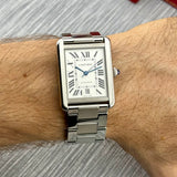 Cartier Tank Solo XL Ref. W5200028 | Full-Set 2018 | White Dial | 41x31mm | Top Condition | 3800