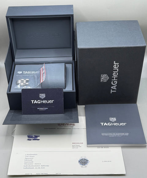 Tag Heuer Aquaracer Calibre 5 Ref. WAY201B.BA0927 | Full-Set 2020 | Automatic | 43mm | Blue Dial | Erstkaufrechnung Wempe | VIP