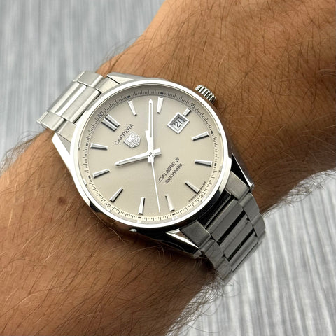 Tag Heuer Carrera Calibre 5 Ref. WAR211B.BA0782 | Full-Set 2020 | Serviced 07/2025 | White Dial | 39mm | Top | VIP