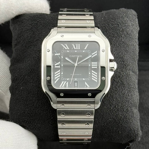 Cartier Santos Large Ref. WSSA0096 | Full-Set 11/2025 | Cartier Garantie 11/2033 | 47x39.5mm | Black Dial | Top