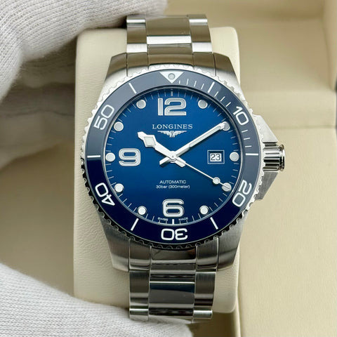 Longines Hydroconquest 43 Ref. L37824966 | Full-Set 2026 | Unworn | NEW | 43mm | Automatic | Blue Dial | Top