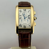 Cartier Tank Américaine 18K Ref. 1730 | Full-Set 1996 | Erstkaufrechnung | 18K Gelbgold | Chronograph | Top Set