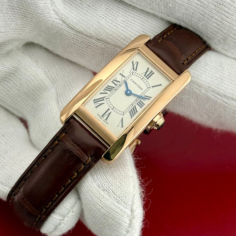 Cartier Tank Américaine Ref. W2607456 (2503) | Full-Set 2013 | 18K Roségold | 19×34,8 mm | Like New | Ladies | Damen | Top